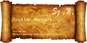 Szollár Marcell névjegykártya